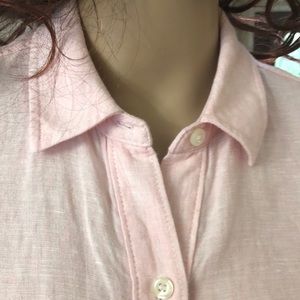 Lord and Taylor Linen Button Down Shirt